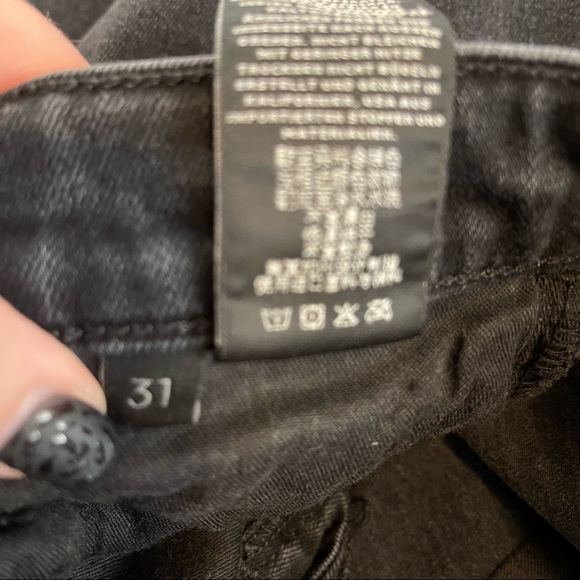 J Brand Tyler Black Slim Fit Jeans Amar Wash Size 31 - Picture 10 of 10